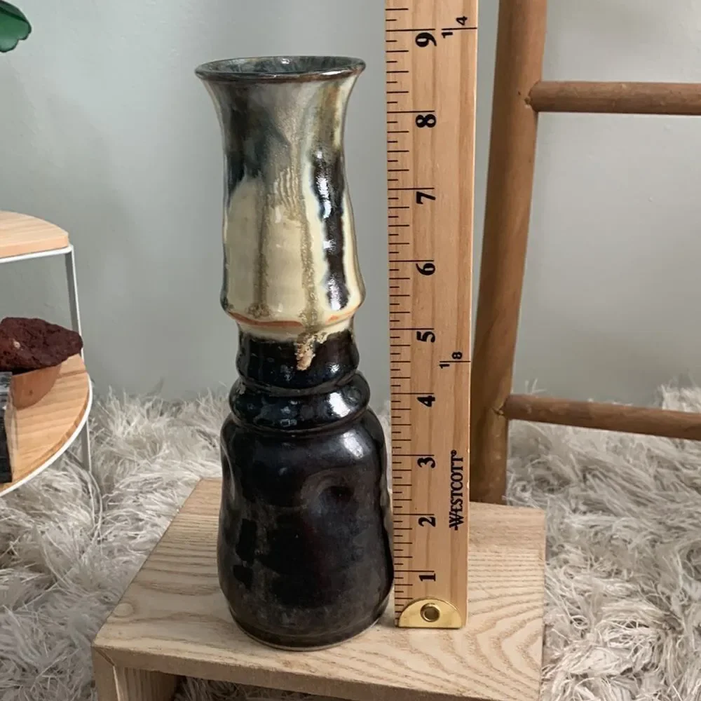 Handmade Pottery Drip Glaze Stonewear Vase‎
